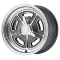 thumbnail image 2 of American Racing Vintage Vn502 15X7 5X114.3 0Et 78.3Cb Mag Gray Machined Wheel, 2 of 2