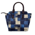 thumbnail image 3 of Single Shoulder Bag Rivet Bag 7.48×7.48×3.94in Removable Shoulder Belt Can Be Held Or Diagonal Across A Variety Of Matching Styles Plaid Fall Camo Royalblue_3, 3 of 6