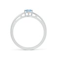thumbnail image 2 of Angara Natural 0.2 Ct. Aquamarine Solitaire Ring in 14K White Gold for Women (Ring Size: 12), 2 of 9