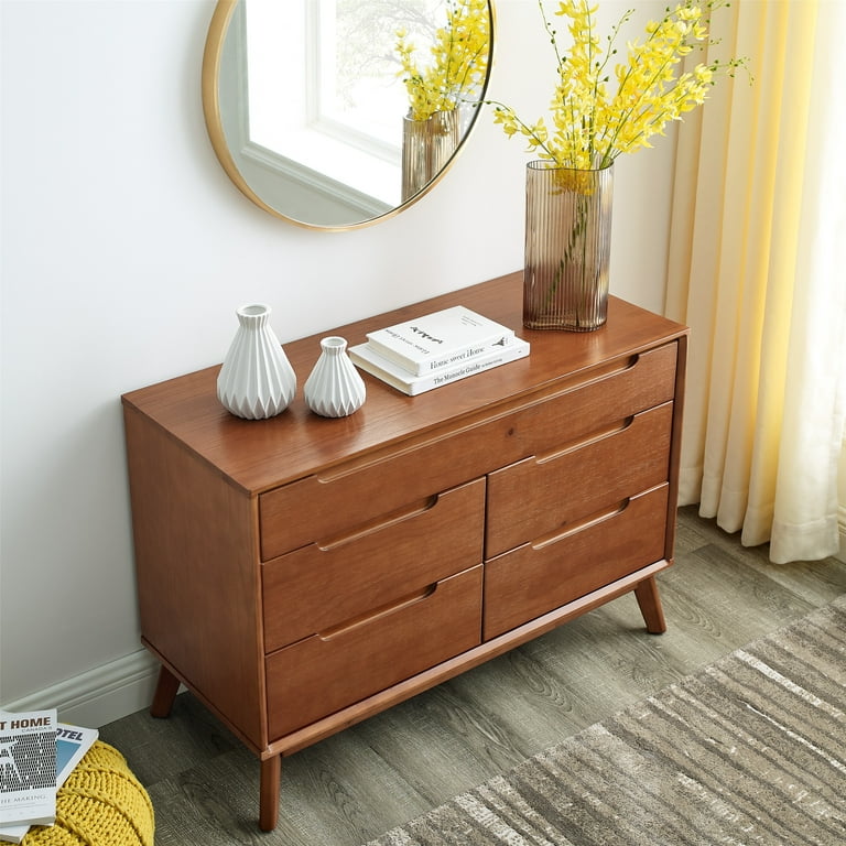 Wood dresser mid century modern discount