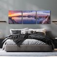 thumbnail image 6 of Epic Art 'Volcanic Sunset' by Darren White, Acrylic Glass Wall Art, 3 Piece Set, 72" x 24", 6 of 8