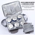 thumbnail image 3 of Bolsa Para Almuerzo Lonchera Térmica Gris Para Trabajo O Escuela, 3 of 5