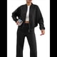 thumbnail image 3 of Conjuntos de Salón para Mujer, Conjunto Deportivo de 2 Piezas, Sudadera, Pantalón Deportivo de Pierna , Conjunto Deportivo A Juego Negro M, 3 of 10