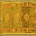 thumbnail image 1 of Ahgly Company Indoor Square Southwestern Yellow Country Area Rugs, 4' Square, 1 of 4