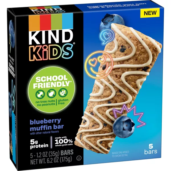 2x-KIND Kids Blueberry Muffin Oat 5 Bars - 6.2oz