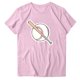 thumbnail image 2 of Fiudx Ofertas y Liquidaciones Blusa de Manga Corta con Estampado de Moda para Mujer, Divertida Camiseta con Cuello Redondo, 2 of 3