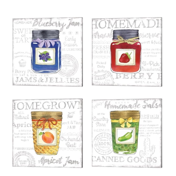 Metaverse Beth Grove 'Canning Kitchen' Canvas Art (Set of 4)
