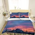 thumbnail image 1 of 3D Sunset Sky Mountain Paisaje Funda de edredón Set Ropa de Cama Set Funda Nórdica, 1 of 3
