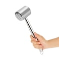 thumbnail image 2 of Dual Sided Stainless Steel Meat Tenderizer Mallet, 2 of 9