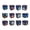 A001- Blue, variant on Halloween Party Supplies, Halloween Treat Boxes, Candy Boxes Party Favors, Halloween Party Favors for Student, 12 Pack Orange 2.5X2.5X2.5 Inch Square Paper Gift Boxes with