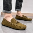 thumbnail image 6 of Mens Boat Leather Dress Shoes Driving Loafers Classic Slip on Walking Casual, 6 of 7