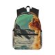 thumbnail image 1 of Disketp Space Adventurer Cat Mochila Ligera Clásica con Múltiples Bolsillos, Mochila Casual para Hombre y Mujer, Ideal para Escuela, Trabajo y Viajes, 1 of 6