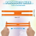thumbnail image 2 of Uxcell 4 Inch H Silicone Bands, 5 Pcs Elastic Rubber Wrapping Bands for Outdoor Notebook Book Wallet Pot Box, Orange, 2 of 6
