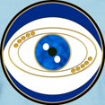 thumbnail image 3 of CafePress - Blue Evil Eye With Gold Accents T Shirt - Women's Classic T-Shirt, 3 of 4