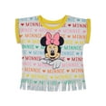 thumbnail image 2 of Disney Minnie Mouse Infant Baby Girls T-Shirt and French Terry Shorts Outfit Set Infant to Big Kid, 2 of 5