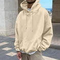 thumbnail image 4 of BOOMNY Mens Hoodies Long Sleeve Hoodie for Men Letter Graphic Y2K Soft Warm Pullover Hooded Sweatshirt Cozy Fall Winter Hoodies With Pocket, 4 of 6