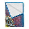 thumbnail image 2 of Pearls Soft Flannel Fleece Blanket, Giant Majestic Unique Pearl Mussel and Ivy Coral Deep down in the Sea Art Print, Cozy Plush for Indoor and Outdoor Use, 70" x 90", Blue Red Yellow, by Ambesonne, 2 of 5