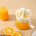 thumbnail image 4 of opvise Hand Crank Citrus Juicer Easy to Use Ergonomic Effortless Citrus Squeezing Dishwasher Safe Manual Citrus Juicer White, 4 of 8