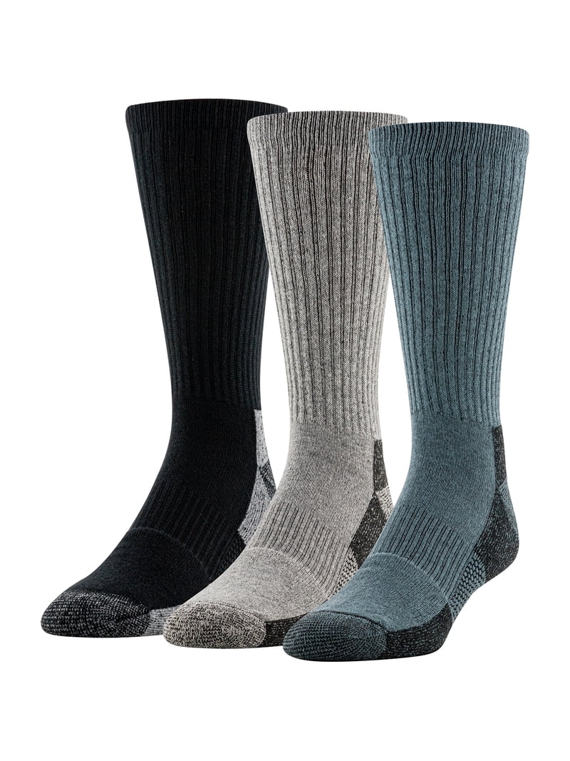 Gildan Men's Ultra Cotton Crew Socks Assorted, 3 Pack - Walmart.com
