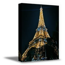 Awkward Styles Paris Modern Framed Wall Art Eiffel Tower Canvas Decor Paris Night View Eiffel Tower Collection Paris City View Printed Artwork Housewarming Decor Gifts Ideas Ready to Hang Pictures