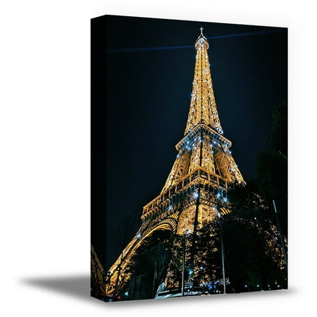 Awkward Styles Paris Modern Framed Wall Art Eiffel Tower Canvas Decor Paris Night View Eiffel Tower Collection Paris City View Printed Artwork Housewarming Decor Gifts Ideas Ready to Hang (Best Gifts For Housewarming Ceremony India)
