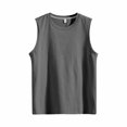 thumbnail image 1 of Aayomet Débardeur Graphique en Coton pour Hommes Sans Manches Col Rond Imprimé Style Raglan (Gris, m), 1 of 4