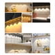 thumbnail image 4 of Yuarrent Luz Nocturna autoadhesiva LED recargable alimentado por batería Sensor de movimiento Control de botón gran angular lámpara de Conjuntos de muebles de dormitorio, 4 of 6