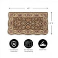 thumbnail image 3 of Plow & Hearth Hand-Tufted Fire Resistant Scalloped Wool McLean Hearth Rug - Brown/Gold, 3 of 3