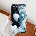 thumbnail image 2 of Shimmering Heart iPhone Case Stylish Swirl Design Valentine’s Day Gift Compatible with iPhone 11/12/13/14/15/16 Pro Max Plus, 2 of 9