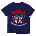 thumbnail image 3 of Boys Girls 4th of July Shirt American Flag T-Shirts for Kids Patriotic Tee Tops Independence Day Outfit Summer Short Sleeve(Navy,10-11 Years), 3 of 3