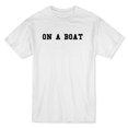 thumbnail image 1 of One A Boat Street Words Men's White T-shirt, 1 of 1