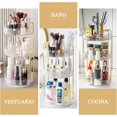 thumbnail image 4 of Organizador de Maquillaje Giratorio de 360 &deg;, Organizador de Pintalabios, Esponja Maquillaje, Adecuado para Encimeras de Bormitorio, Ba&ntilde;o y Tocador, 4 of 8
