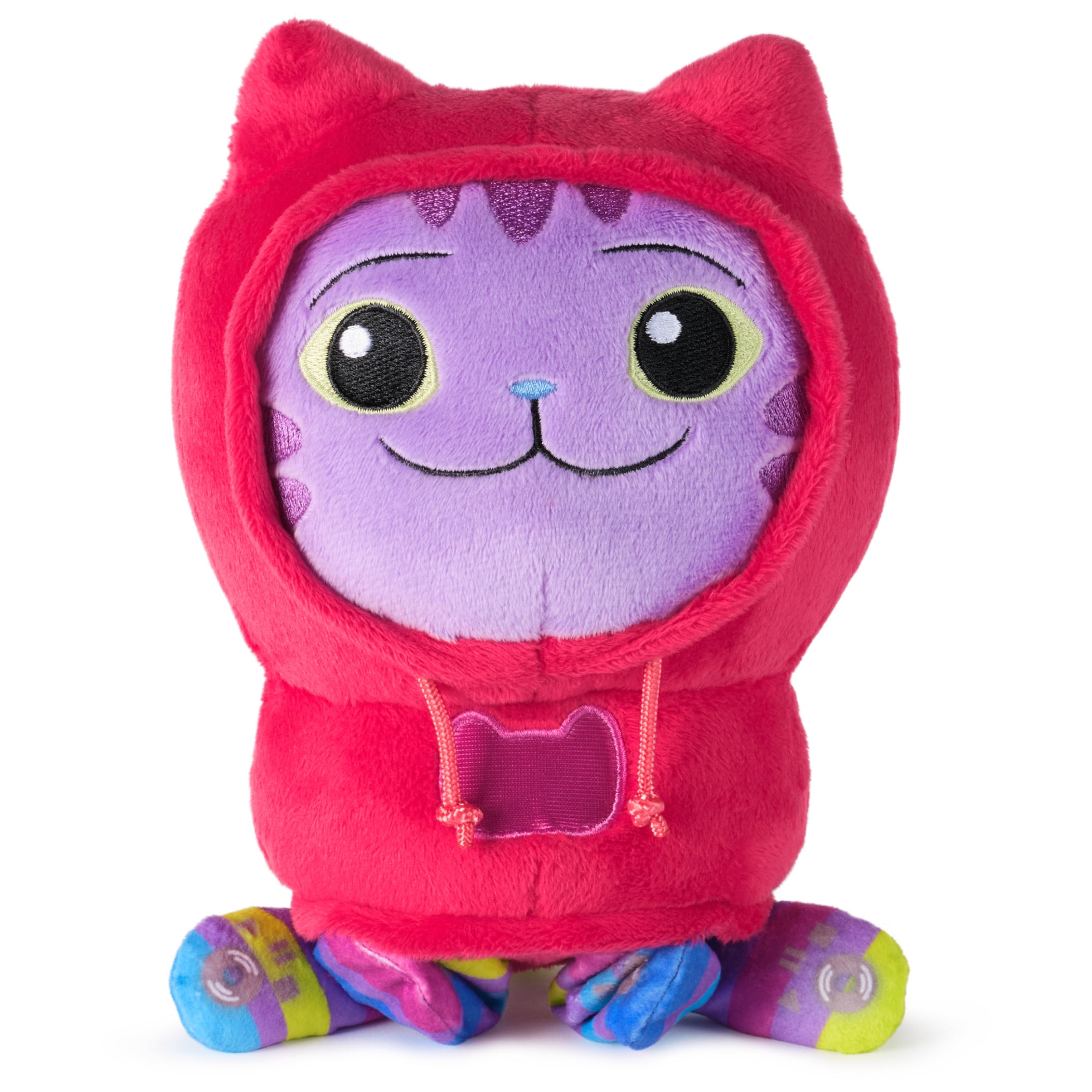 Gabby’s Dollhouse, Move & Groove DJ Catnip, 10-Inch Plush Toy with Moving Arms, for Kids 3+
