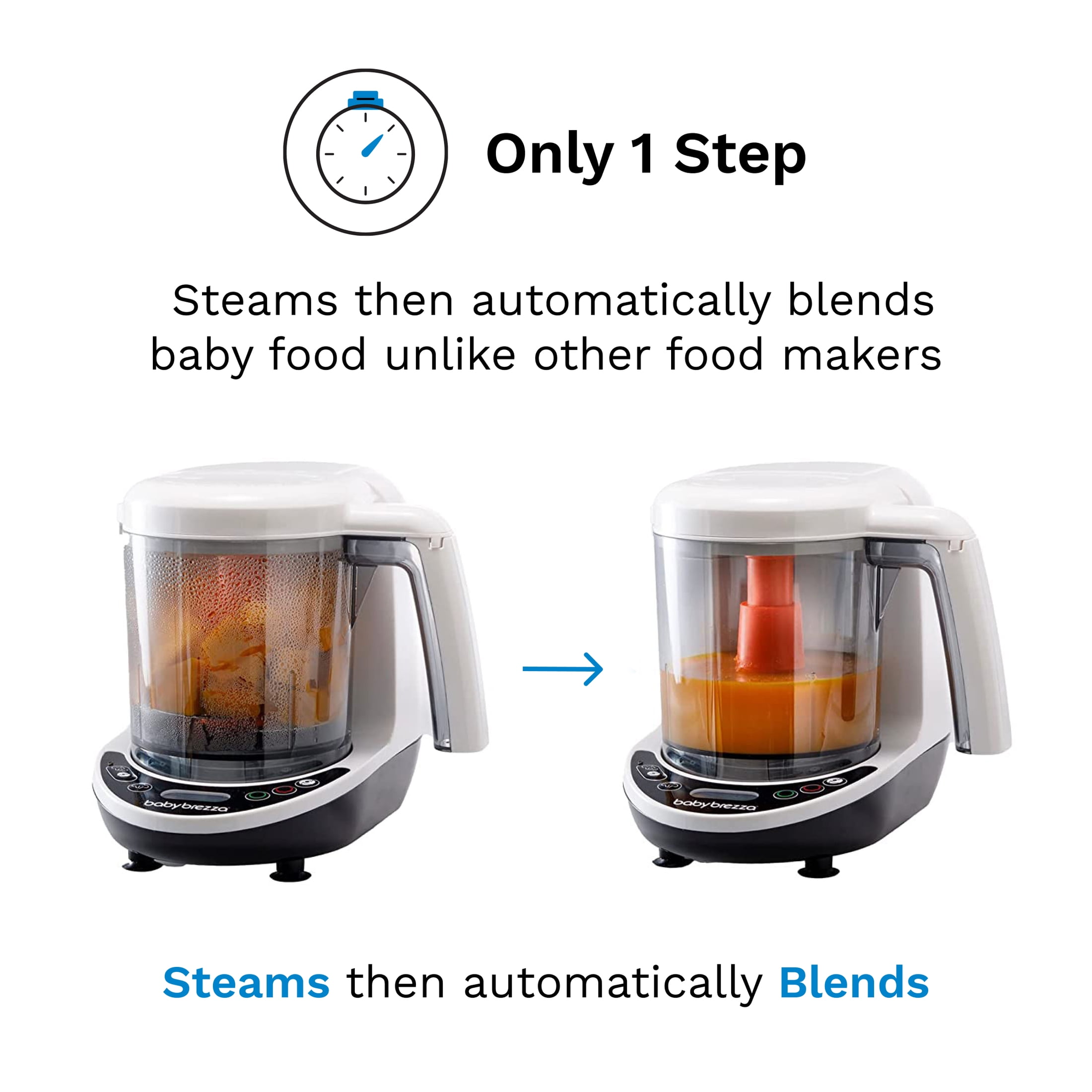 Baby Brezza One Step Food Maker Deluxe - Walmart.com