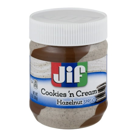 (3 Pack) Jif Cookies 'n Cream Hazelnut Spread,