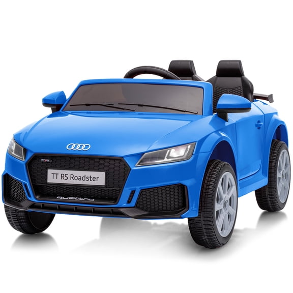 Licensed Audi 6V Electric Car for Kids, , Toddler Ride on Toy Car with Remote & Bluetooth,Dark Blue