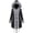 Dark Gray-18, variant on HTNBO Winter Coats for Women Puffer Jacket Lady Warm Thicken Long Parka Fall Spring Overcoat
