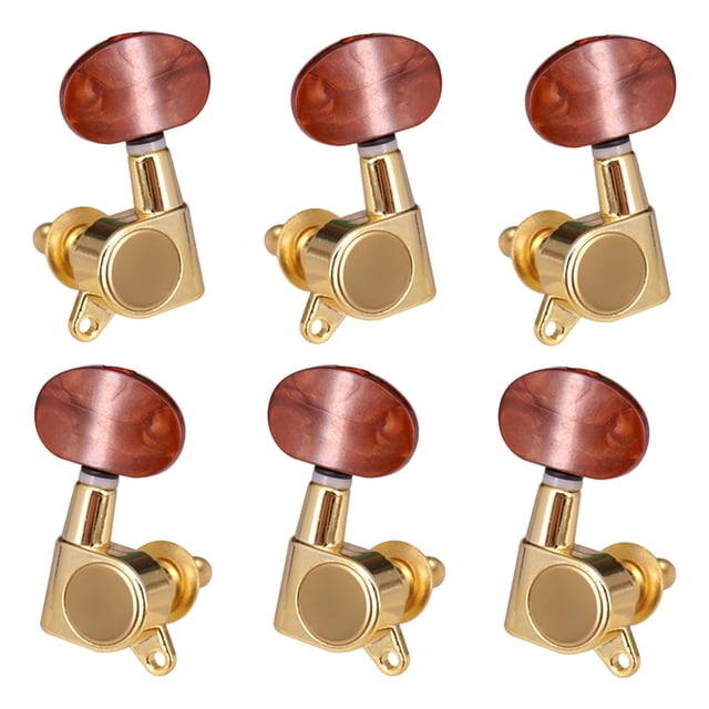 Clavijas de afinación de guitarra de repuesto Perilla cerrada Clavijas de afinación de resistentes al desgaste 3R3L Afinadores de shamjiam Clavijas