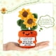 thumbnail image 3 of Figura de juguete LuoHere de ganchillo con forma de girasol, 13 x 7 x 7 cm, hecha a mano, 3 of 7