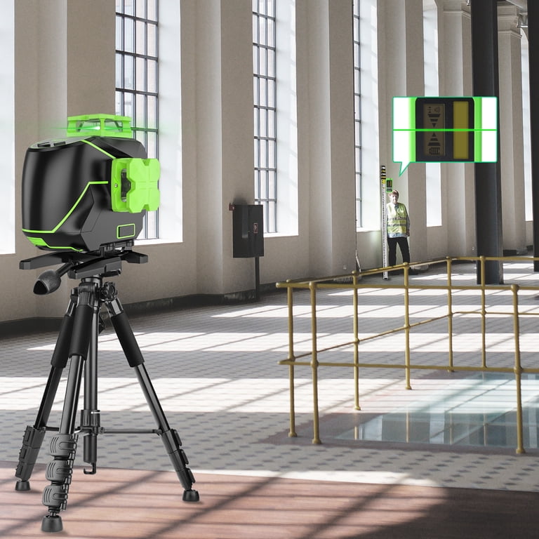 Huepar 4x360° Green Laser Level Self-Leveling – 4D Cross Line Laser With LCD Screen, Bluetooth APP, Remote Control, Pulse Mode, Li-Ion Or AA Batteries – S04CG For Construction Huepar 4x360° Green Laser Level Self-Leveling – 4D Cross Line Laser With LCD Screen, Bluetooth APP, Remote Control, Pulse Mode, Li-Ion Or AA Batteries – S04CG For Construction
