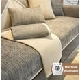 thumbnail image 2 of LAICAIW Simple Striped Chenille Anti-Scratch Couch Cover, Funnyfuzzy Sectional Sofa Cover (27.6 * 27.6IN,Orange), 2 of 7