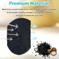 thumbnail image 3 of 12 Pack Diaper Pail Odor Absorber Carbon Filter Refills for Ubbi Diaper Pail, Odor Eliminator Activated Charcoal Filter Refills for Ubbi Steel Diaper Pail, 3 of 4