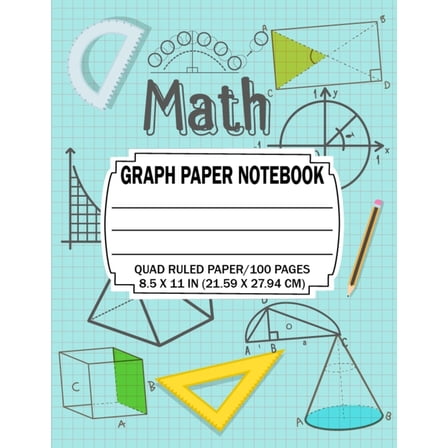 Math Notebook : Large Simple Graph Paper Notebook / Mathematics ...