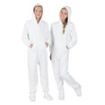 thumbnail image 4 of Footed Pajamas - Family Matching Frosted White Hoodie One Pieces for Boys, Girls, Men, Women and Pets - Infant - Small (Fits 0 - 3mos.), 4 of 6