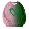 thumbnail image 5 of MEZZALL Chandails en Molleton à Capuche Imprimé Fleuri Décontracté pour Filles Col Rond Polyvalent Quotidien pour Tout-Petits, Vert, 2-3 Ans, 5 of 5