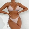 thumbnail image 2 of QHFBli Women Two Piece Swimsuit Sexy Swimwear String Triangle Bikini Sets, 2 of 4