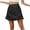 Black, variant on Skirts for Women Floral Printed A-Line Skirt with Zipper Casual Summer,Sizes S-5XL