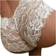 thumbnail image 4 of ICHUANYI Clearance Women's Sexy Lace Peach Buttocks Underwear High Waist Panties Silky Comfy Panties(White, S) Ichuanyi Ichuanyi, 4 of 8