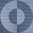 thumbnail image 1 of Ahgly Company Indoor Square Patterned Blue Novelty Area Rugs, 4' Square, 1 of 6