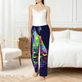 thumbnail image 6 of Lsque Howling Wolf Print Women's Pajama Pants, Lounge Pant - Comfortable Home Wear,Elastic Waistband, Stylish Design-Medium, 6 of 9